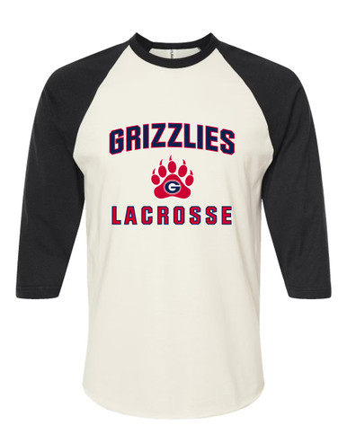 Grassfield Grizzlies Lacrosse Women's Baseball T-Shirt