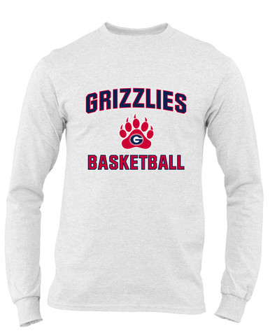 Grassfield Grizzlies Basketball #1 Men's LS T-Shirt