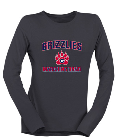 Grassfield Grizzlies Marching Band Women's LS T-Shirt