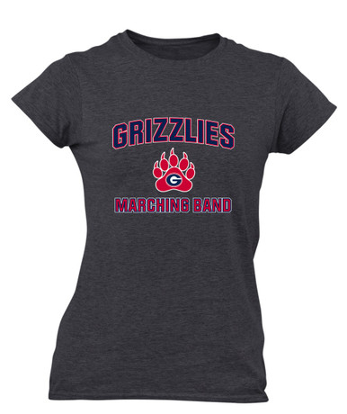 Grassfield Grizzlies Marching Band Women's Premium SS T-Shirt