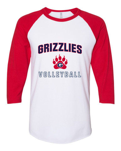 Grassfield Grizzlies Volleyball Women's Baseball T-Shirt