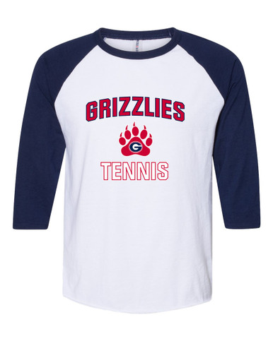 Grassfield Grizzlies Tennis Men's Baseball T-Shirt