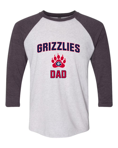 Grassfield Grizzlies Dad Men's Baseball T-Shirt