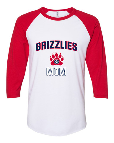 Grassfield Grizzlies Mom Women's Baseball T-Shirt
