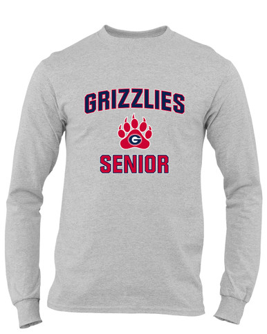 Grassfield Grizzlies Senior #1 Men's LS T-Shirt