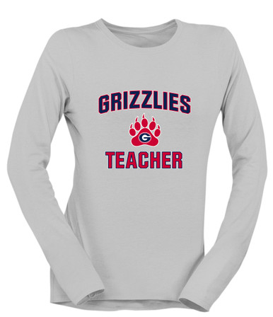 Grassfield Grizzlies Teacher Women's LS T-Shirt