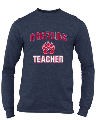 Grassfield Grizzlies Teacher Men's LS T-Shirt