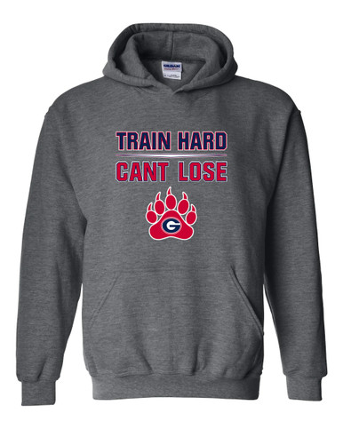 Grassfield Grizzlies Train Hard, Can't Lose Men's Hoodie