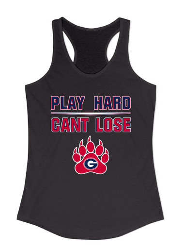 Grassfield Grizzlies Play Hard, Can't Lose Women's Tank Top