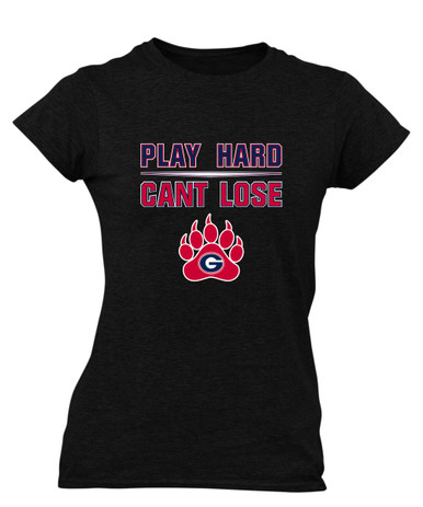 Grassfield Grizzlies Play Hard, Can't Lose Women's SS T-Shirt