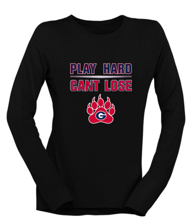 Grassfield Grizzlies Play Hard, Can't Lose Women's Premium LS T-Shirt