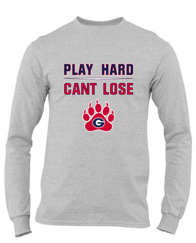 Grassfield Grizzlies Play Hard, Can't Lose Men's Premium LS T-Shirt