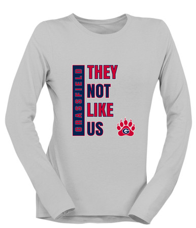 Grassfield Grizzlies They Not Like Us #1 Women's LS T-Shirt