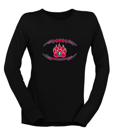 Grassfield Grizzlies Football #3 Women's Premium LS T-Shirt