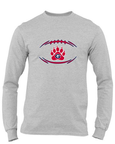 Grassfield Grizzlies Football #3 Men's LS T-Shirt