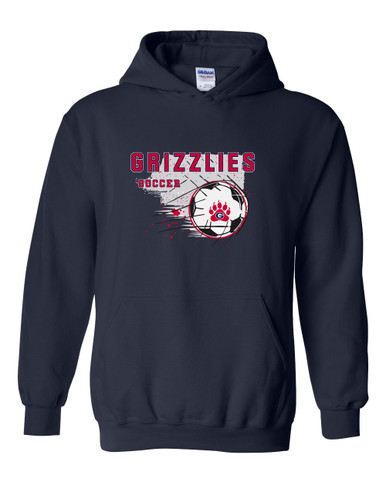 Grassfield Grizzlies Soccer #2 Men's Hoodie