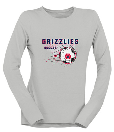 Grassfield Grizzlies Soccer #2 Women's Premium LS T-Shirt