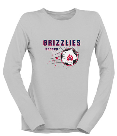 Grassfield Grizzlies Soccer #2 Women's LS T-Shirt