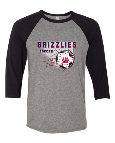 Grassfield Grizzlies Soccer #2 Women's Baseball T-Shirt