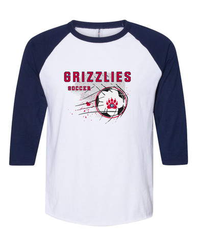 Grassfield Grizzlies Soccer #2 Men's Baseball T-Shirt