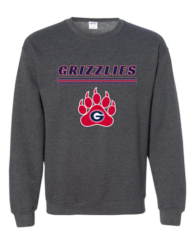 Grassfield Grizzlies Mascot #8 Men's Sweatshirt