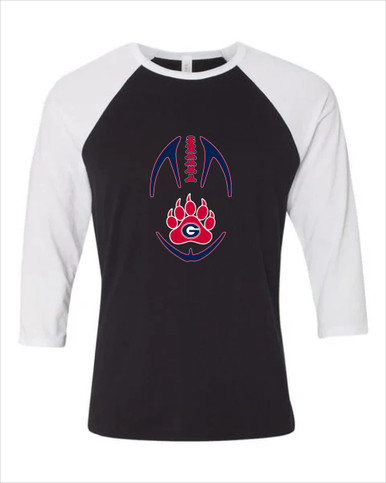 Grassfield Grizzlies Football #4 Women's Baseball T-Shirt