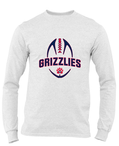 Grassfield Grizzlies Football #5 Men's Premium LS T-Shirt