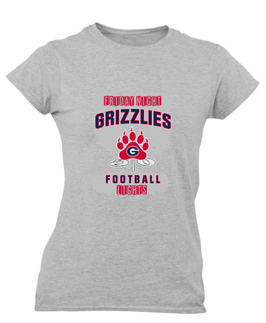 Grassfield Grizzlies Football #6 Women's SS T-Shirt