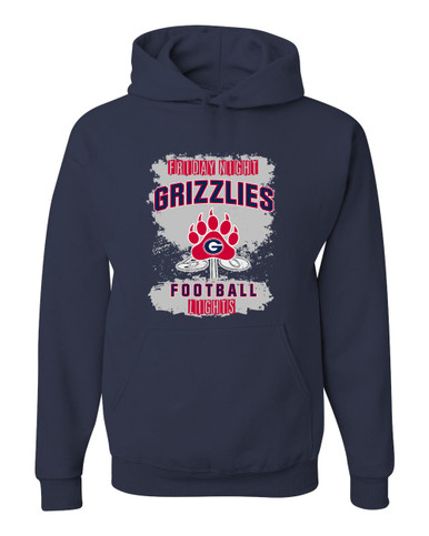 Grassfield Grizzlies Football #6 Men's Premium Hoodie
