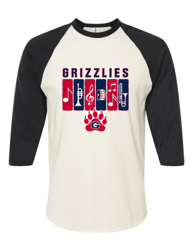 Grassfield Grizzlies Band # 2 Men's Baseball T-Shirt