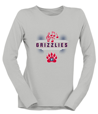 Grassfield Grizzlies Band # 3 Women's Premium LS T-Shirt