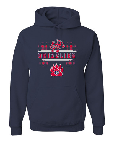 Grassfield Grizzlies Band # 3 Men's Premium Hoodie