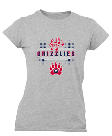 Grassfield Grizzlies Band # 3 Women's Premium SS T-Shirt