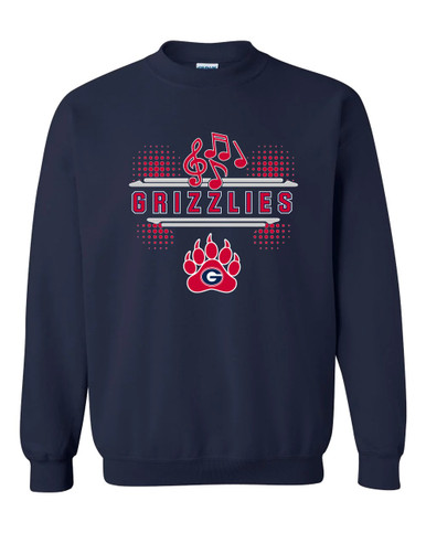 Grassfield Grizzlies Band # 3 Men's Sweatshirt
