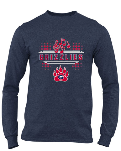 Grassfield Grizzlies Band # 3 Men's Premium LS T-Shirt
