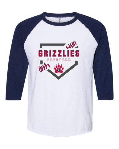 Grassfield Grizzlies Softball #2 Women's Baseball T-Shirt