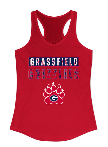 Grassfield Grizzlies Mascot #9 Women's Tank Top