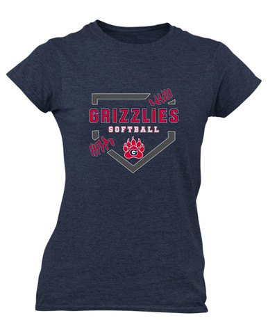 Grassfield Grizzlies Softball #2 Women's Premium SS T-Shirt