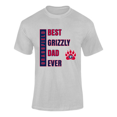 Grassfield Grizzlies Best Grizzly Dad Men's SS T-Shirt