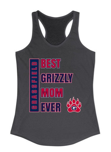 Grassfield Grizzlies Best Grizzly Mom Women's Tank Top