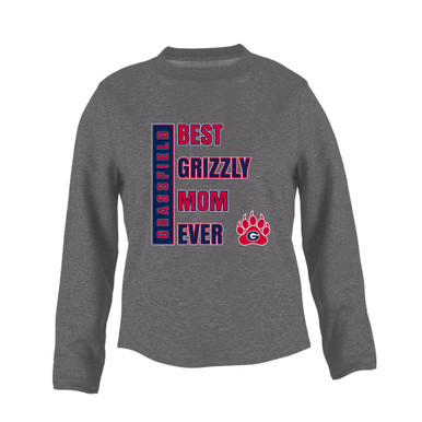 Grassfield Grizzlies Best Grizzly Mom Women's Sweatshirt
