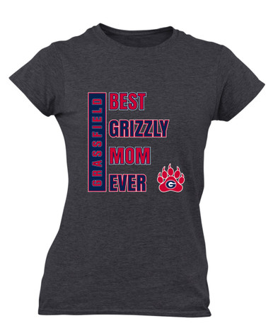 Grassfield Grizzlies Best Grizzly Mom Women's SS T-Shirt