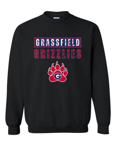 Grassfield Grizzlies Mascot #9 Men's Sweatshirt