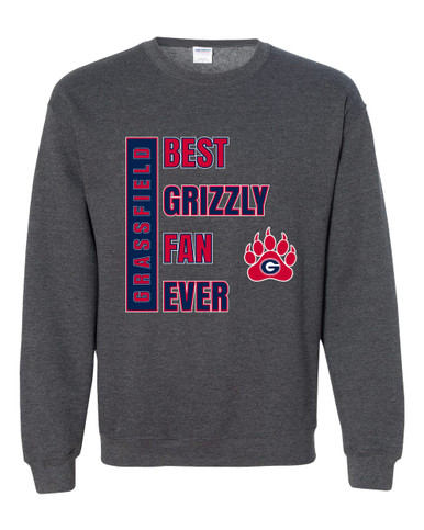 Grassfield Grizzlies Best Grizzly Fan Men's Sweatshirt