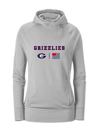 Grassfield Grizzlies G Script Team Colors Flag Women's Hoodie