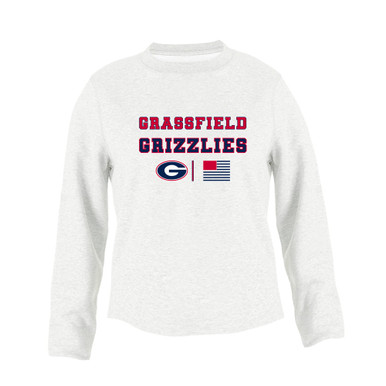 Grassfield Grizzlies G Script Spirit Flag Women's Sweatshirt
