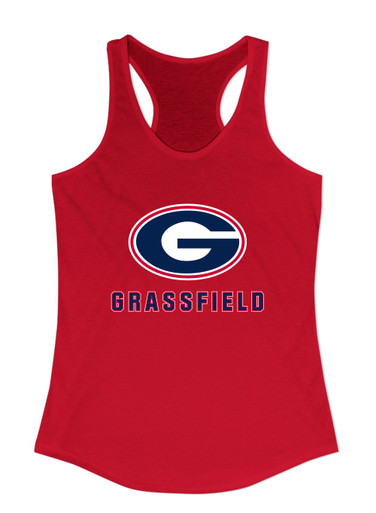 Grassfield Grizzlies G Script Mascot #2 Women's Tank Top