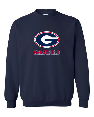 Grassfield Grizzlies G Script Mascot #2 Men's Sweatshirt