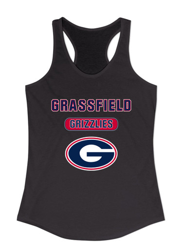 Grassfield Grizzlies G Script Mascot #3 Women's Tank Top