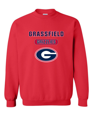 Grassfield Grizzlies G Script Mascot #3 Men's Sweatshirt